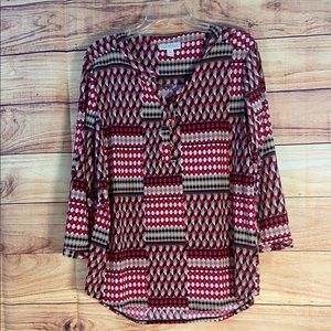 🔥WOMENS DANA RED BUCHMAN TOP SIZE XL